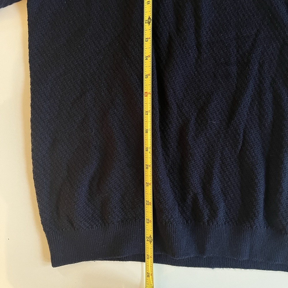 Ted Baker Men's Size XXL / Ted 6 Wool Blend Blue White Stripe Long Sleeve - Picture 7 of 8